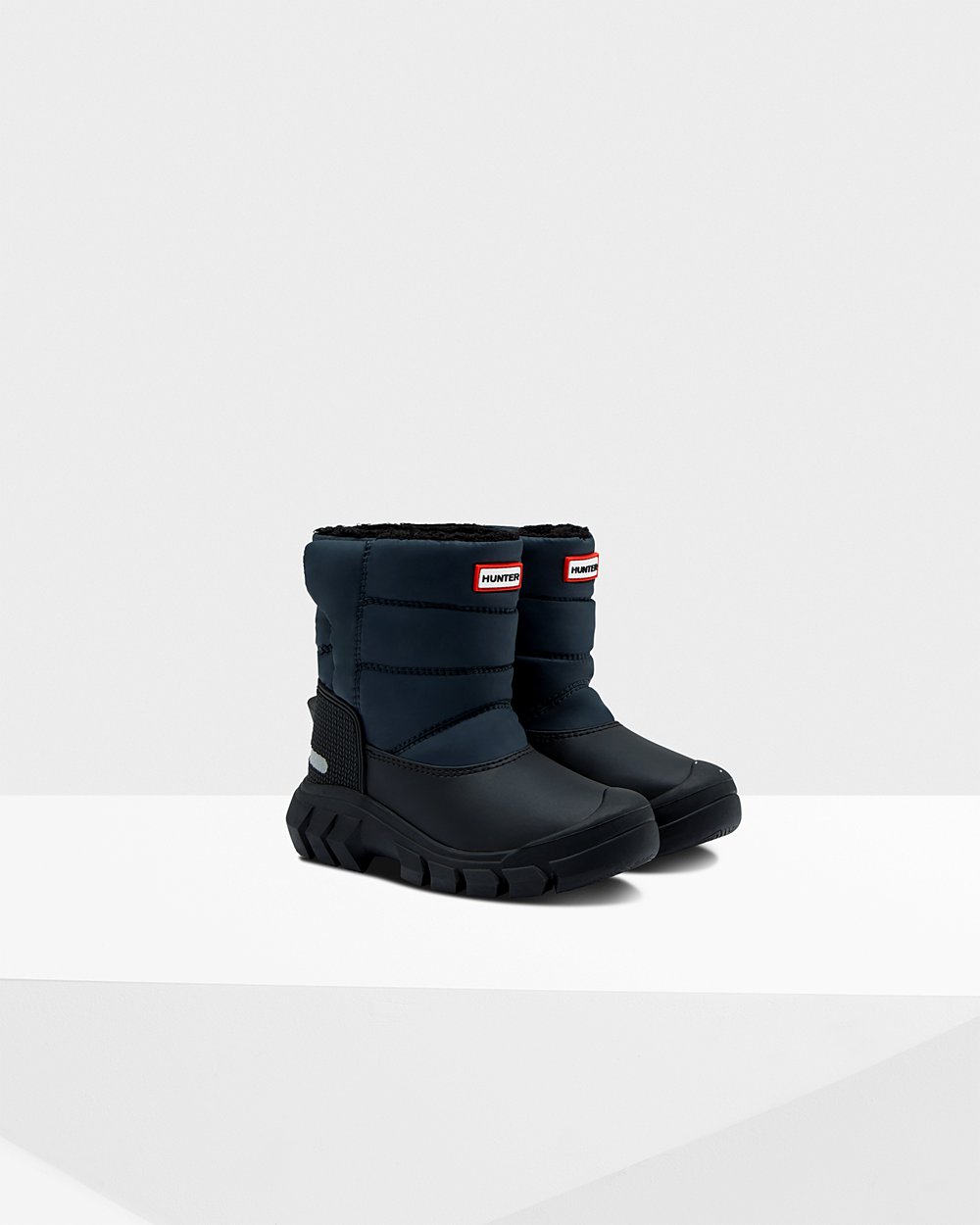 Botas De Neve Hunter Criança Azul Marinho/Pretas - Original Little Insulated - 40JOQBLYN